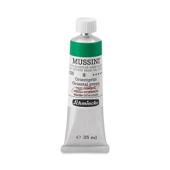 Schmincke Mussini Oil Color - Transparent, Oriental Green, 35 ml tube {1}