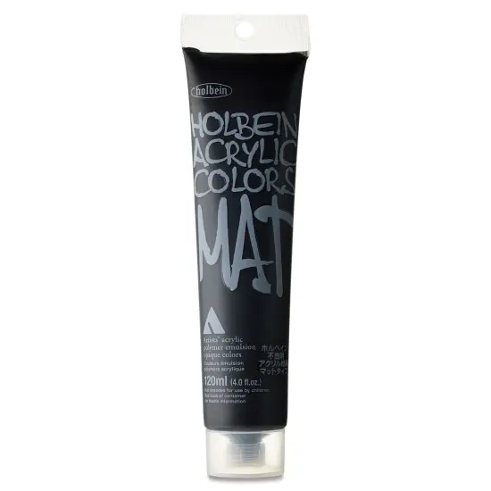 Holbein Mat Acrylic - Black, 110 ml tube {1}