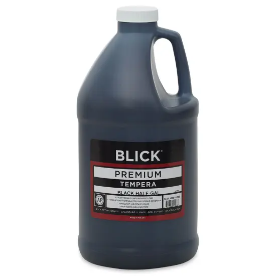 Blick Premium Grade Tempera - Black, Half Gallon {2}