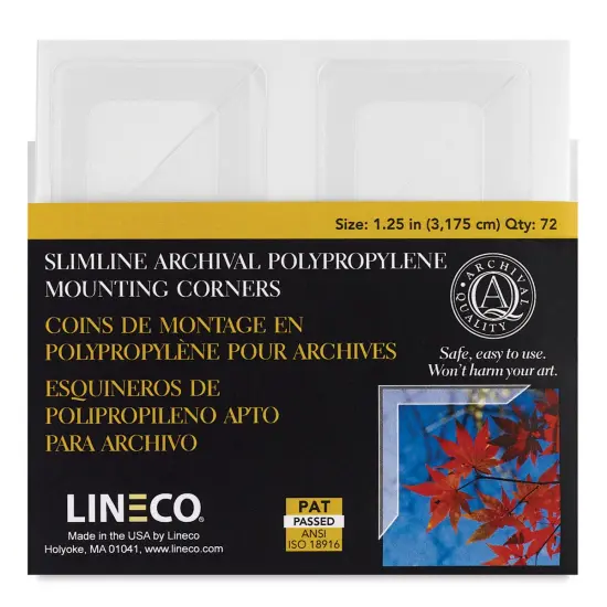 Lineco Photo Corners - 1-1/4", Clear, Pkg of 72 {2}