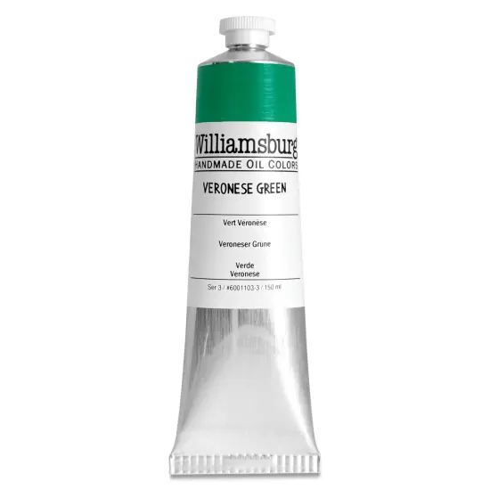 Williamsburg Handmade Oil Paint - Veronese Green, 150 ml tube {1}