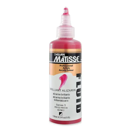 Matisse Fluid Acrylic - Brilliant Alizarin, 135 ml {1}
