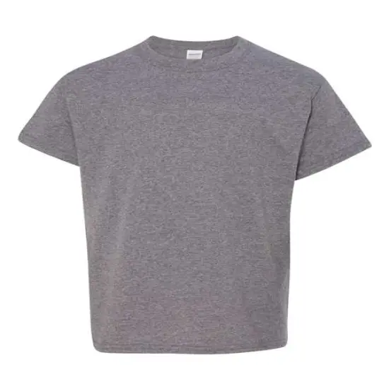 Gildan&reg; Heavy Cotton Crew Neck Short Sleeve Youth T-Shirt Graphite Heather {1}