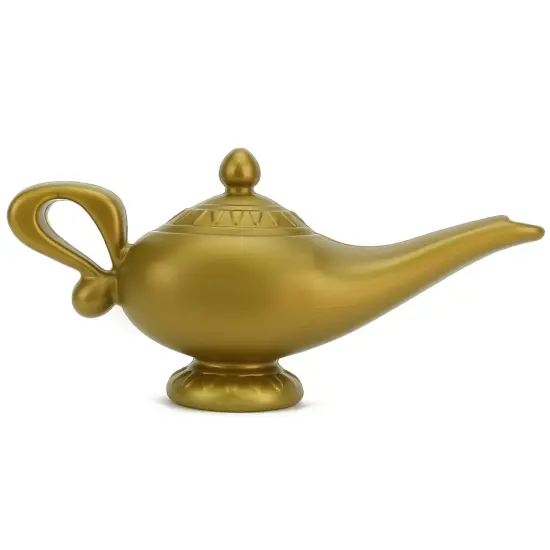 Arabian Genie Oil Lamp - Aladdin's Gold Magic Genie Lamp Costume Accessory - 1 Piece {5}