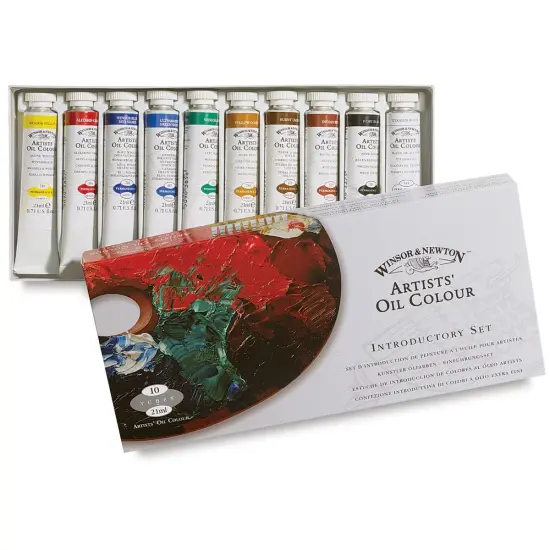Winsor & Newton Artists' Oil Colors - Set of 10, Introductory Set, 21 ml tubes {1}