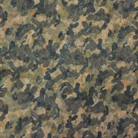Belagio Cork Fabric, 18" x 15", Camo Print, Green Multi {1}