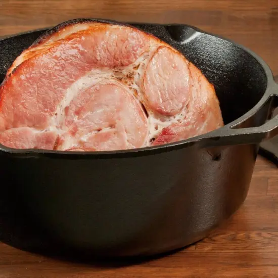 Lodge Cast Iron Dutch Oven with Dual Handles, Pre-Seasoned Cooking and Serving Pot, 5-Quart {3}