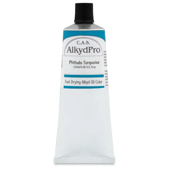 CAS AlkydPro Fast-Drying Alkyd Oil Color - Phthalo Turquoise, 120 ml tube {1}