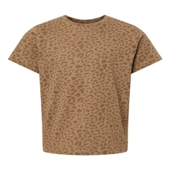 Rabbit Skins&reg; Toddler Fine Jersey Tee - 3321 Brown Leopard {1}