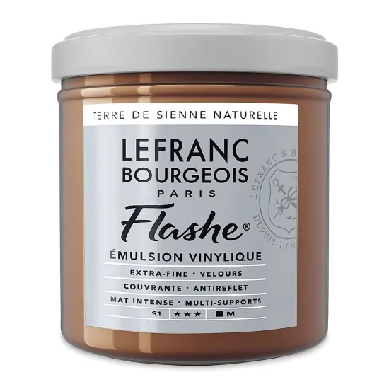 Lefranc & Bourgeois Flashe Vinyl Paint - Raw Sienna, 125 ml jar {2}