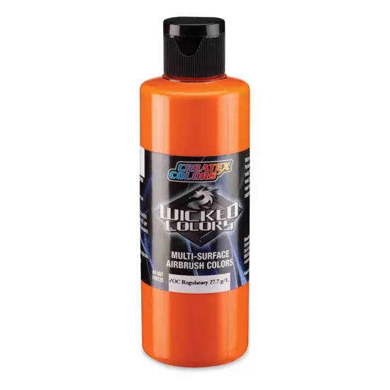 Createx Wicked Colors Airbrush Color - Opaque Pyrrole Orange, 4 oz, Bottle {1}