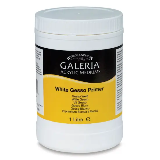 Winsor & Newton Galeria Acrylic Gesso Primer - White, 1 L Jar {1}