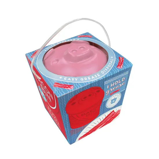 Harold Import HIC 00544 Silicone Bacon Bin Grease Holder 1 Cup Pink {3}