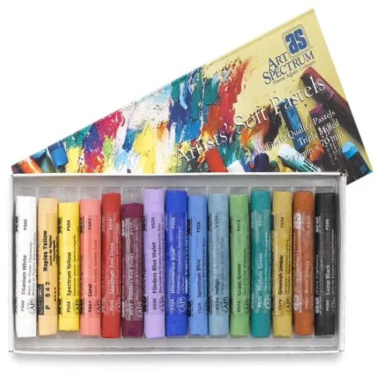Art Spectrum Artists' Soft Pastel Set - Assorted Colors, Set of 15 {2}
