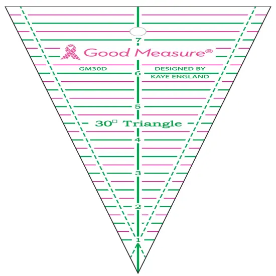 Good Measure 30 degree Triangle Ruler {1}