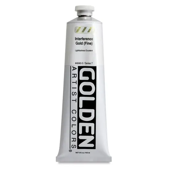 Golden Heavy Body Artist Acrylics - Interference Gold (Fine), 5 oz tube {1}