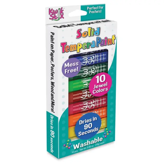 Kwik Stix Tempera Paint - Set of 10, Jewel Colors {1}