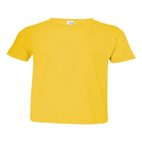 Rabbit Skins&reg; Toddler Fine Jersey Crew Neck Short Sleeve Tee - 3321 Yellow {1}
