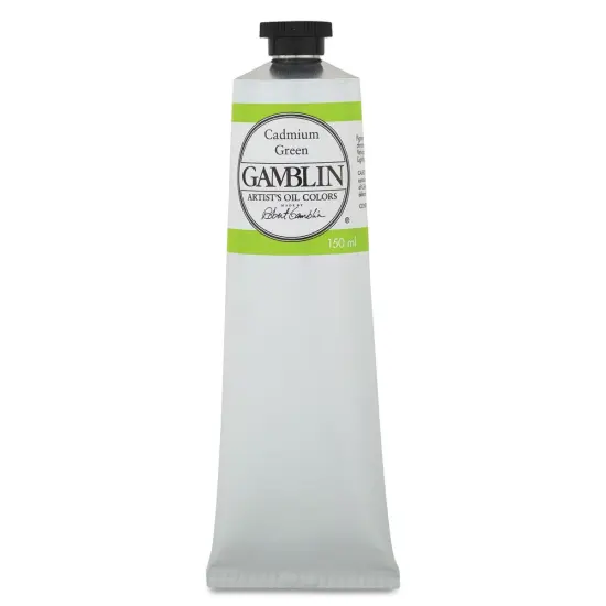 Gamblin Artist's Oil Color - Cadmium Green, 150 ml tube {1}
