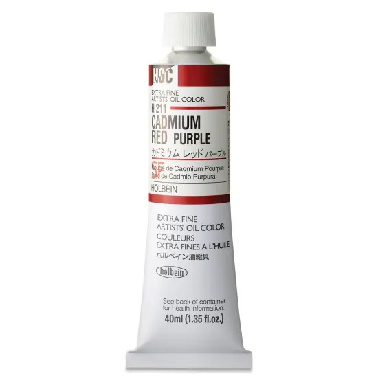 Holbein Artists' Oil Color - Cadmium Red Purple, 40 ml tube {1}