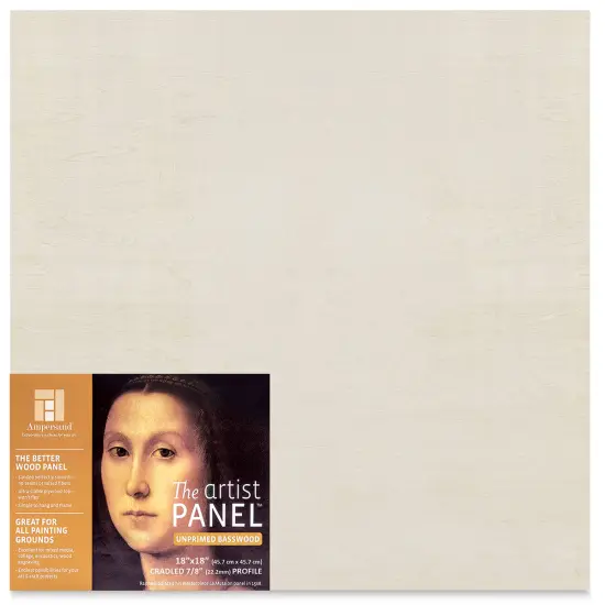 Ampersand Value Series Artist Wood Panel - 18" x 18", 7/8" Cradle {1}