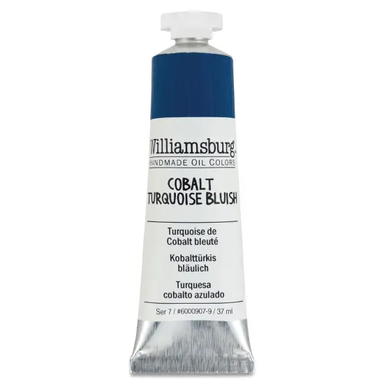 Williamsburg Handmade Oil Paint - Cobalt Turquoise Bluish, 37 ml tube {1}