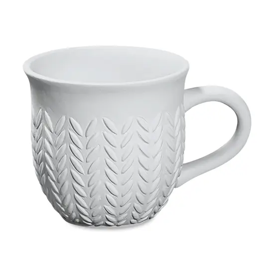 Mayco Earthenware Bisque Mugs - Pkg of 6, Stitched {1}