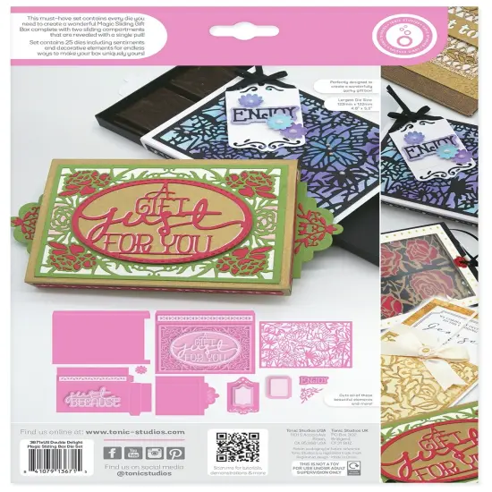 Tonic Studios Magic Sliding Box Dies-Double Delight {3}