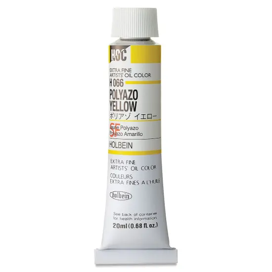 Holbein Artists' Oil Color - Polyazo Yellow, 20 ml tube {1}