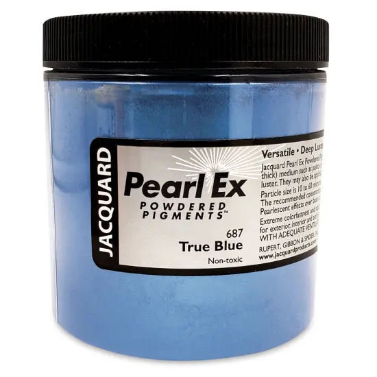 Jacquard Pearl-Ex Pigment - 4 oz, True Blue, Jar {1}