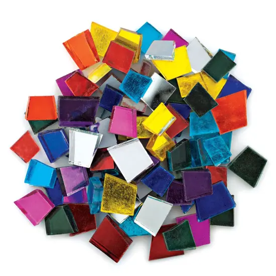 Crafter's Cut Pre-Cut Mirror Tiles - Assorted, 8 oz {2}