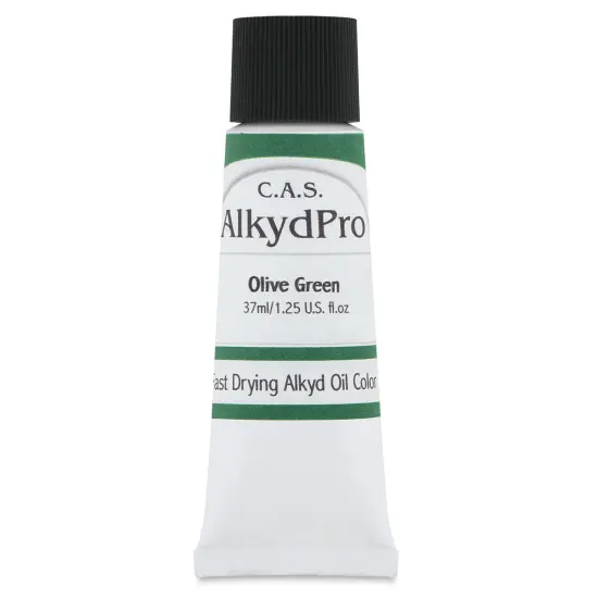CAS AlkydPro Fast-Drying Alkyd Oil Color - Olive Green, 37 ml tube {1}