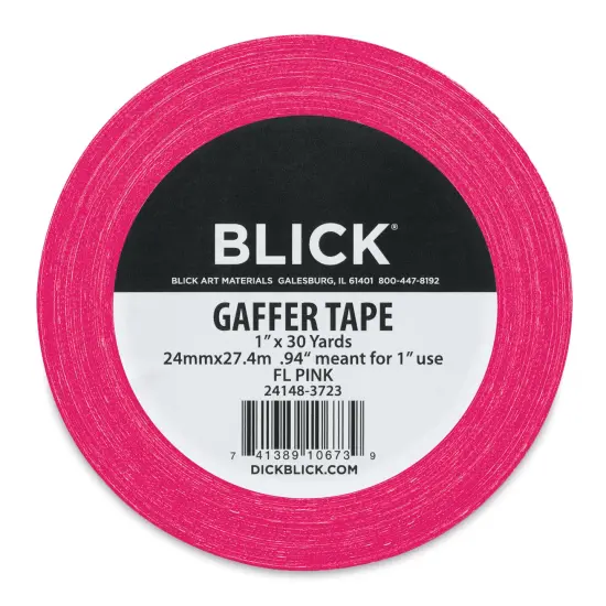 Blick Gaffers Tape - 1" x 30 yds, Fluorescent Pink {2}
