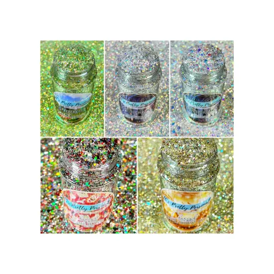 BEST DEAL! DISCOUNTED GLITTER BUNDLE! 5 SHAKERS {1}