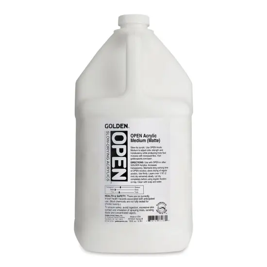 Golden Open Acrylic Medium - Matte, 128 oz jar {1}