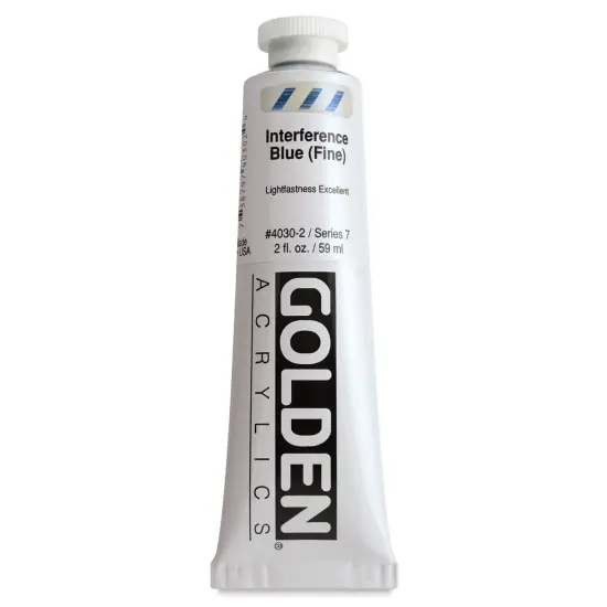 Golden Heavy Body Artist Acrylics - Interference Blue (Fine), 2 oz Tube {1}