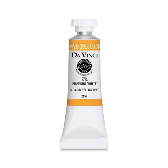 Da Vinci Artists' Permanent Watercolor - Cadmium Yellow Deep (CL), 15 ml tube {1}
