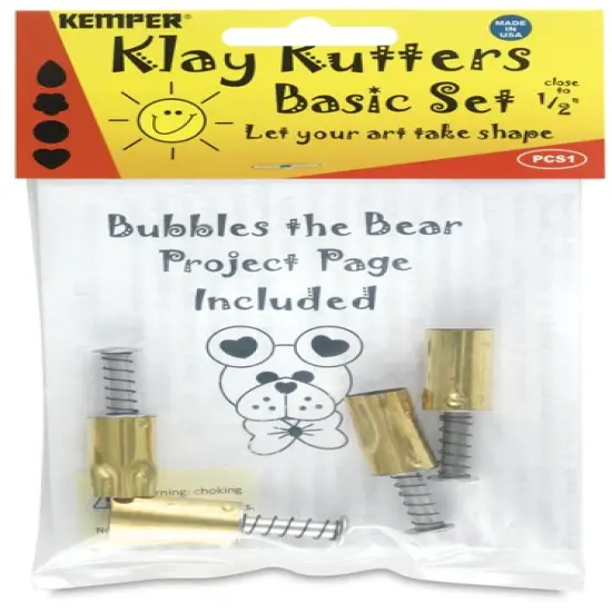 Kemper Pattern Cutters - Set of 4, 1/2", Assorted Shapes {1}