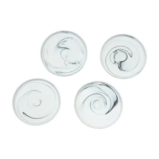 Agate Ware Swirl Design Stoneware Salad Plate Set of 4 {3}