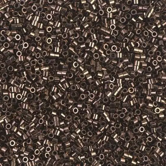 Miyuki Delica Bead 15/0, DBS0022, Metallic Dark Bronze {1}