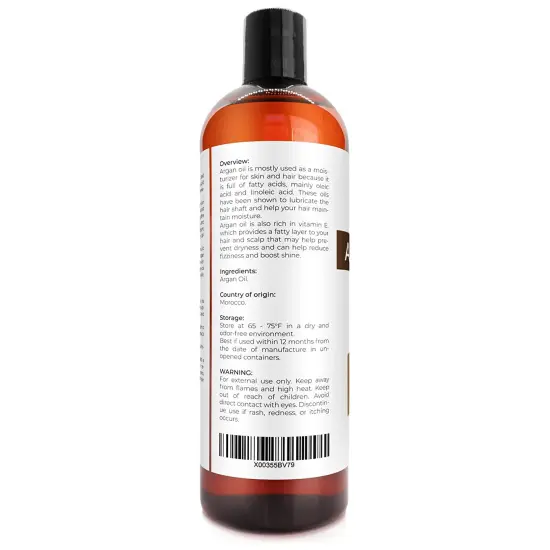 velona Argan Oil - 16 oz | Morocco Oil | Stimulate Hair Growth, Skin, Body and Face Care | Nails Protector | Unrefined, Cold Pressed | Cap Kit&hellip; {5}