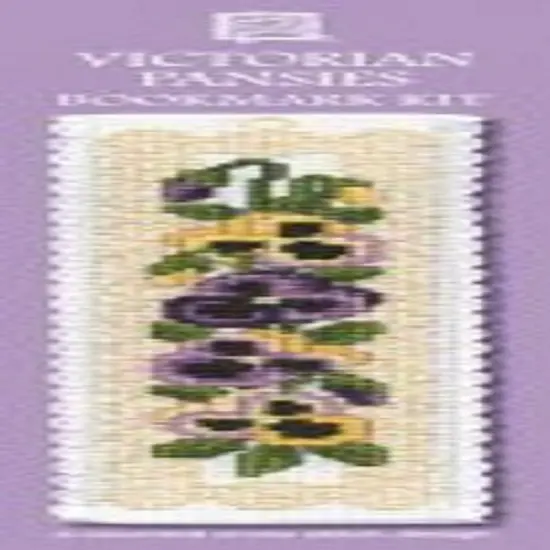 Victorian Pansies Bookmark - Cross Stitch Kit Multicolor {1}