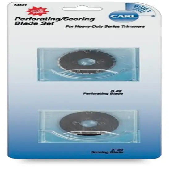 Carl Heavy Duty Trimmer - Perforating and Scoring Blade Set of 2 {2}