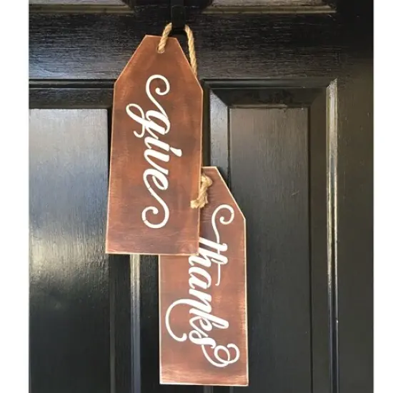 Merry Christmas & Give Thanks Stencil and Wood Tag Kit | 3790 by Designer Stencils | Word & Phrase Stencils | {5}