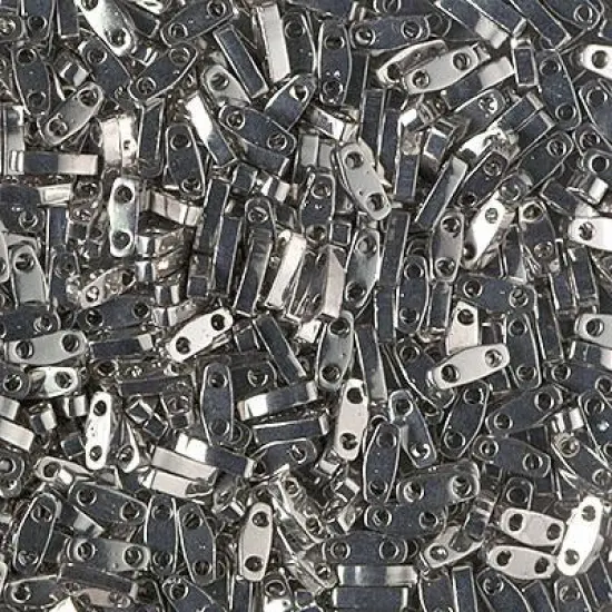 Miyuki Quarter Tila Bead, QTL-0194, Palladium Plated {1}