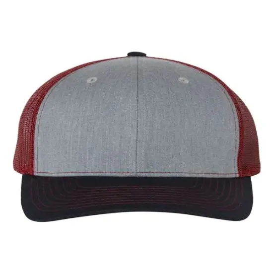 Richardson&reg; Snapback Trucker Cap H Grey/ C Navy {1}