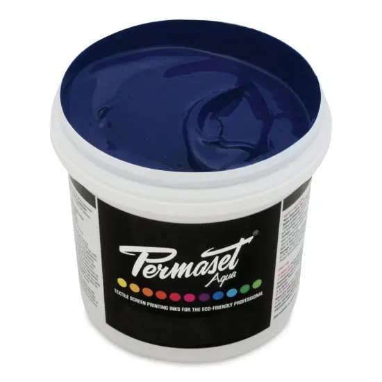 Permaset Aqua Fabric Ink - Junior Navy, Liter {1}