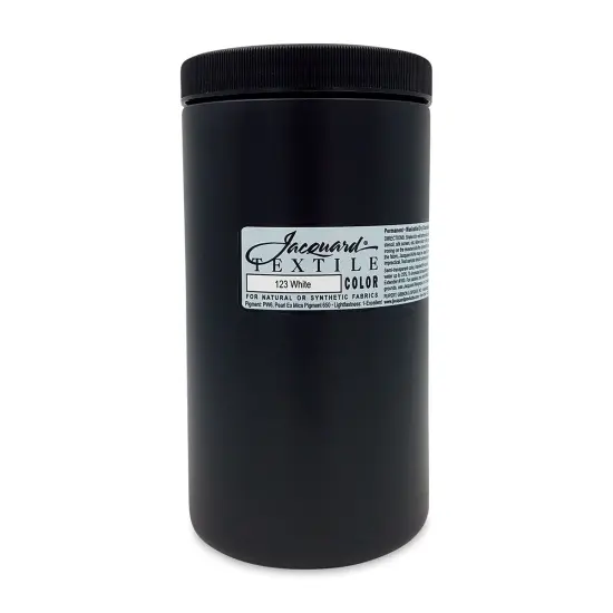 Jacquard Textile Color - White, 32 oz jar {1}