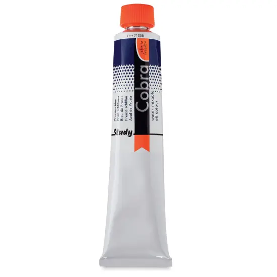 Royal Talens Cobra Study Water Mixable Oil Colors - Prussian Blue, 200 ml tube {1}