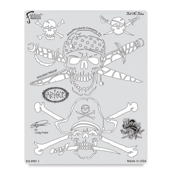 Iwata Artool Freehand Template - Piracy Tell No Tales {2}